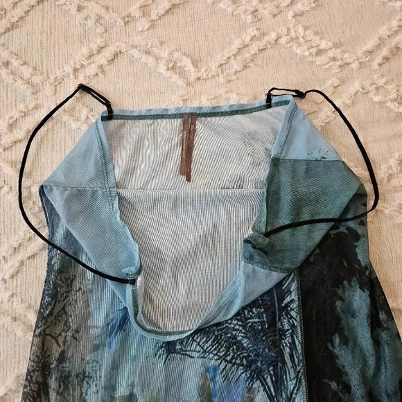 Anthropologie Sleeveless Sheath Midi Beach Cover up Dress Medium - Picture 7 of 8